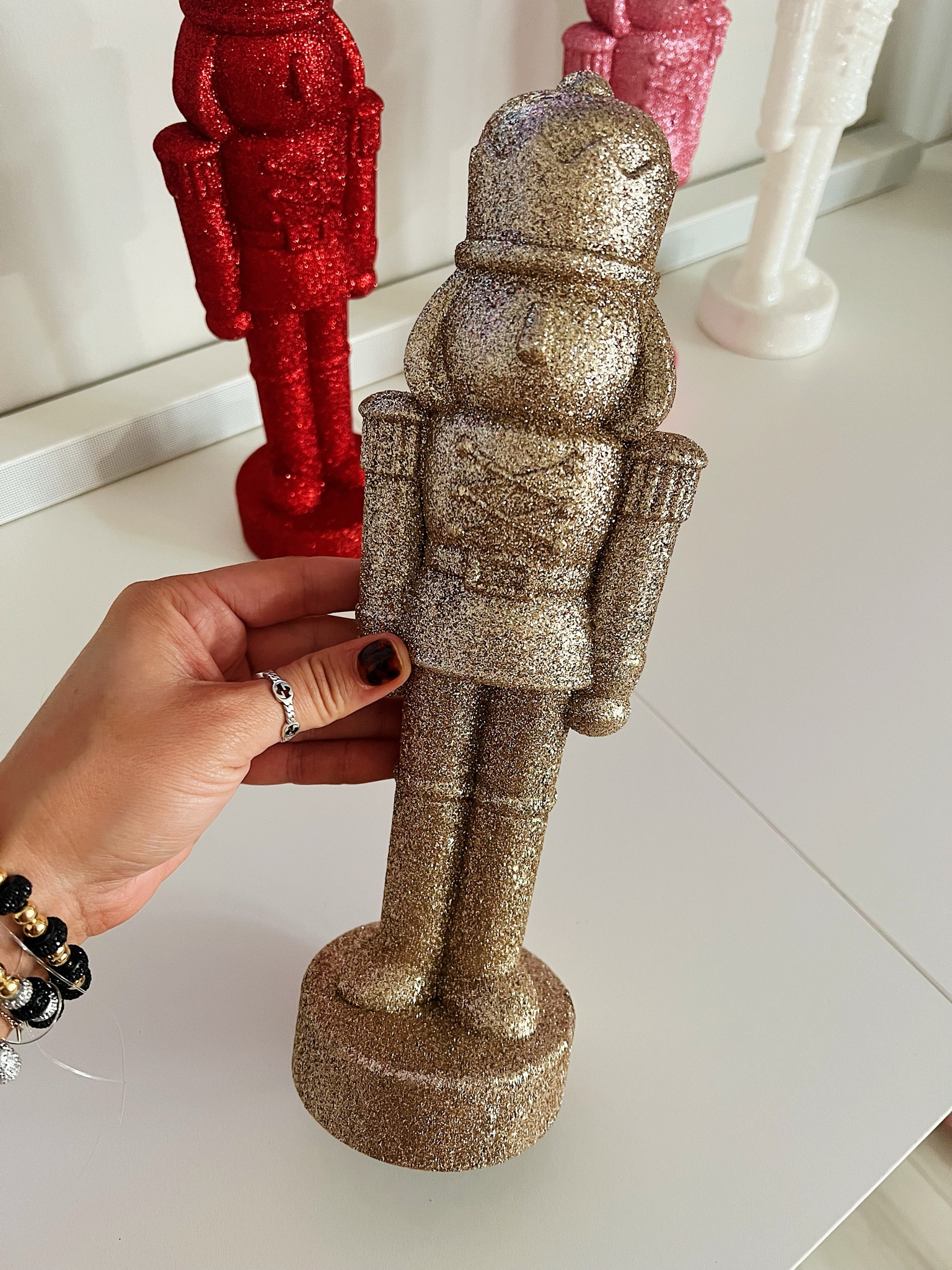 Cutest $5 glitter nutcrackers that come in a lot of colors!

#LTKHome #LTKSeasonal #LTKHoliday