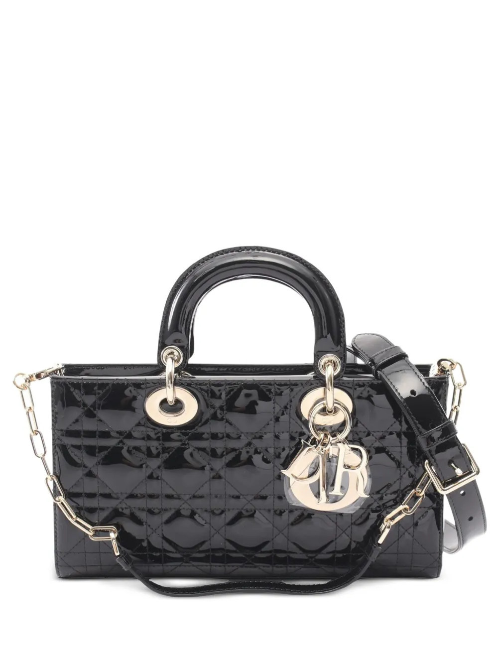 Christian Dior Pre-Owned 2020 medium Lady D-Joy Cannage tote bag - Black | Farfetch Global