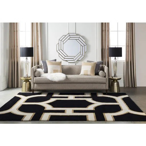 Ouellette Hand Tufted Tencel Abstract Indoor Rug | Wayfair North America