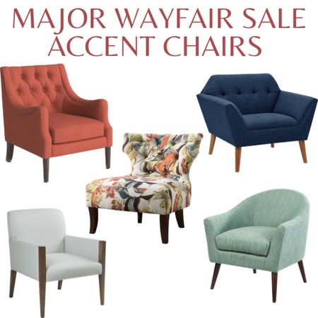 Accent chairs on sale during the Wayfair furniture sale!

Accent chair, living room decor, living room furniture, velvet chair, sale alert, discount 

#LTKsalealert #LTKstyletip #LTKhome