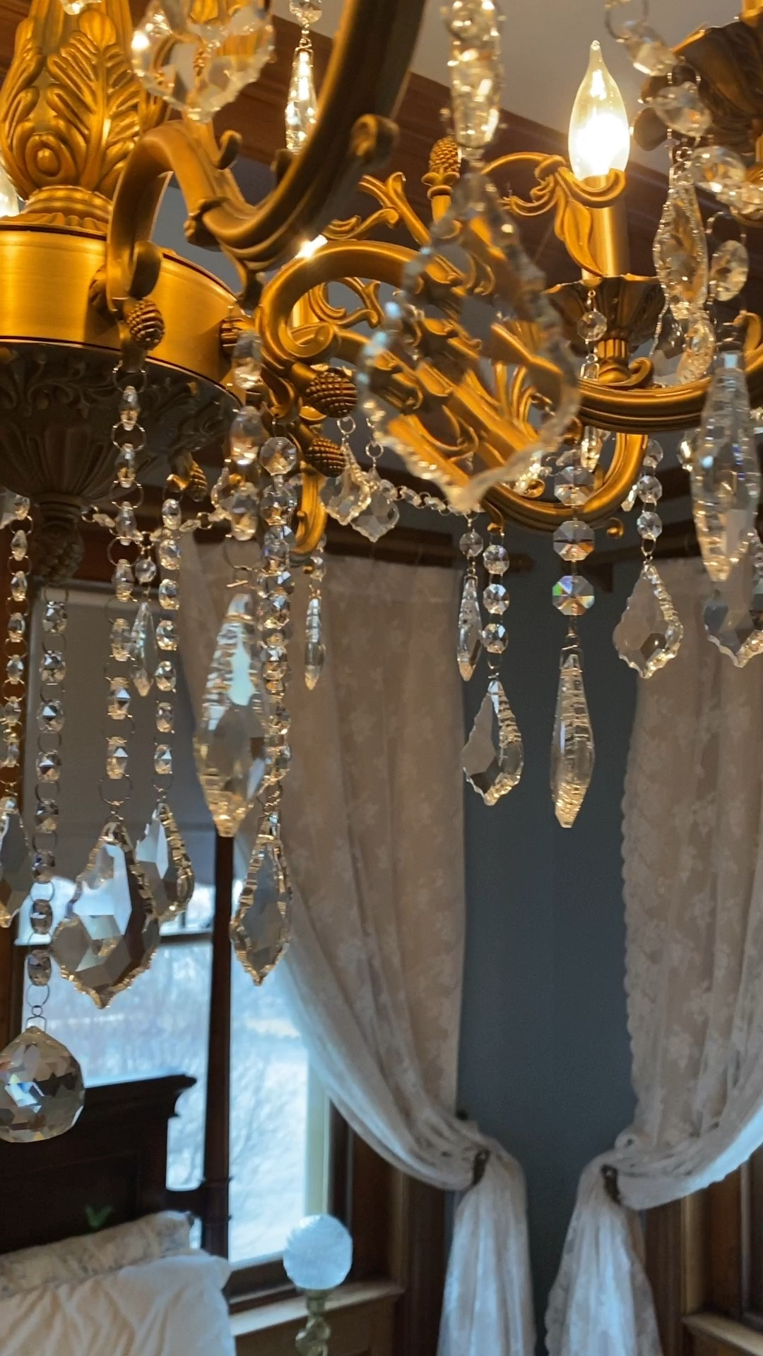 Romantic lace curtains. 

#LTKhome