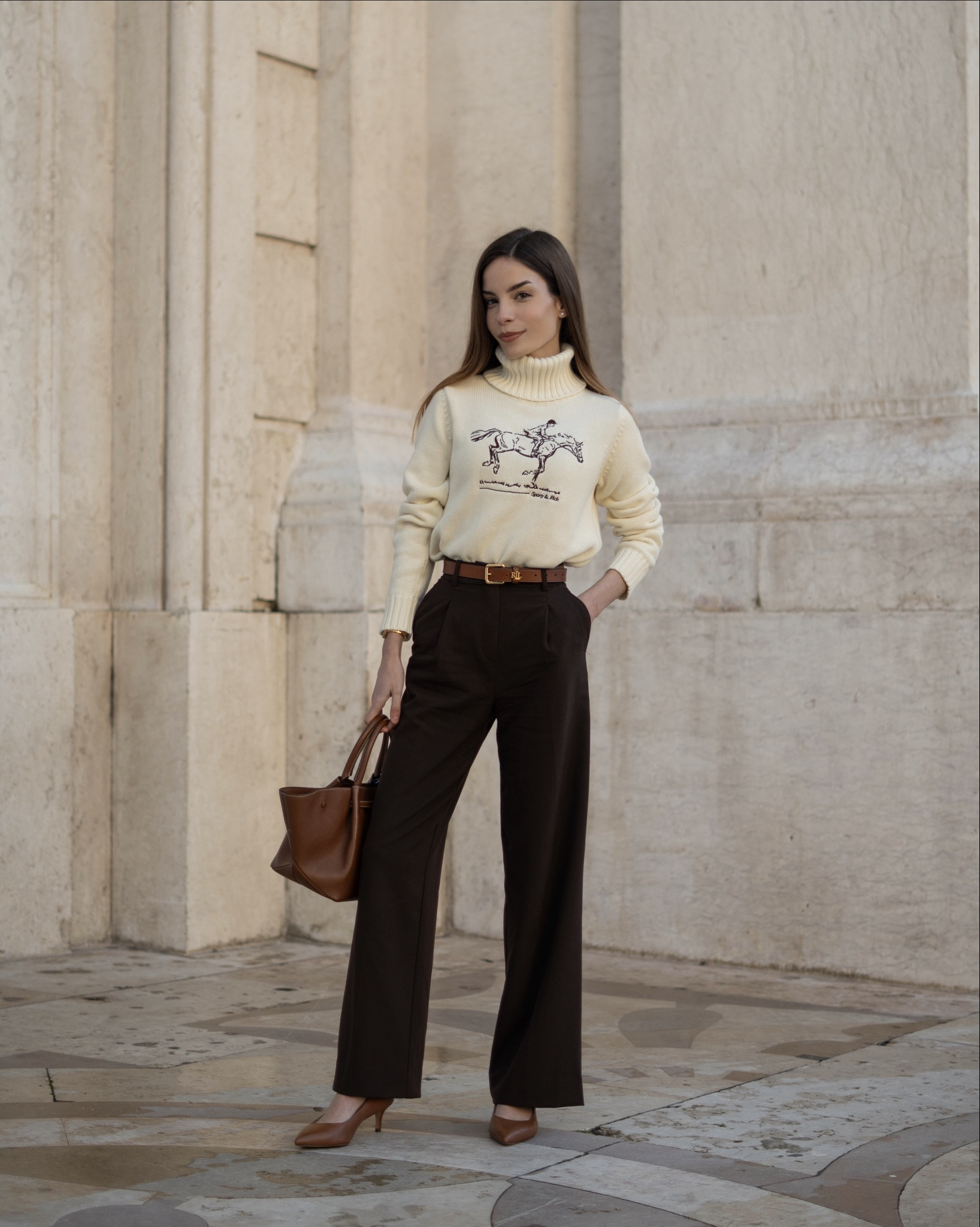 From things I find extremely chic: equestrian-embroidered sweaters 🤎

#LTKootd