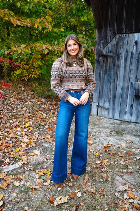 Fall outfit idea! Wearing an XS in sweater and 25/reg in jeans! You can use code LOUISERTR at rent the runway!

Fall outfit // thanksgiving // family photos 

#LTKstyletip #LTKSeasonal