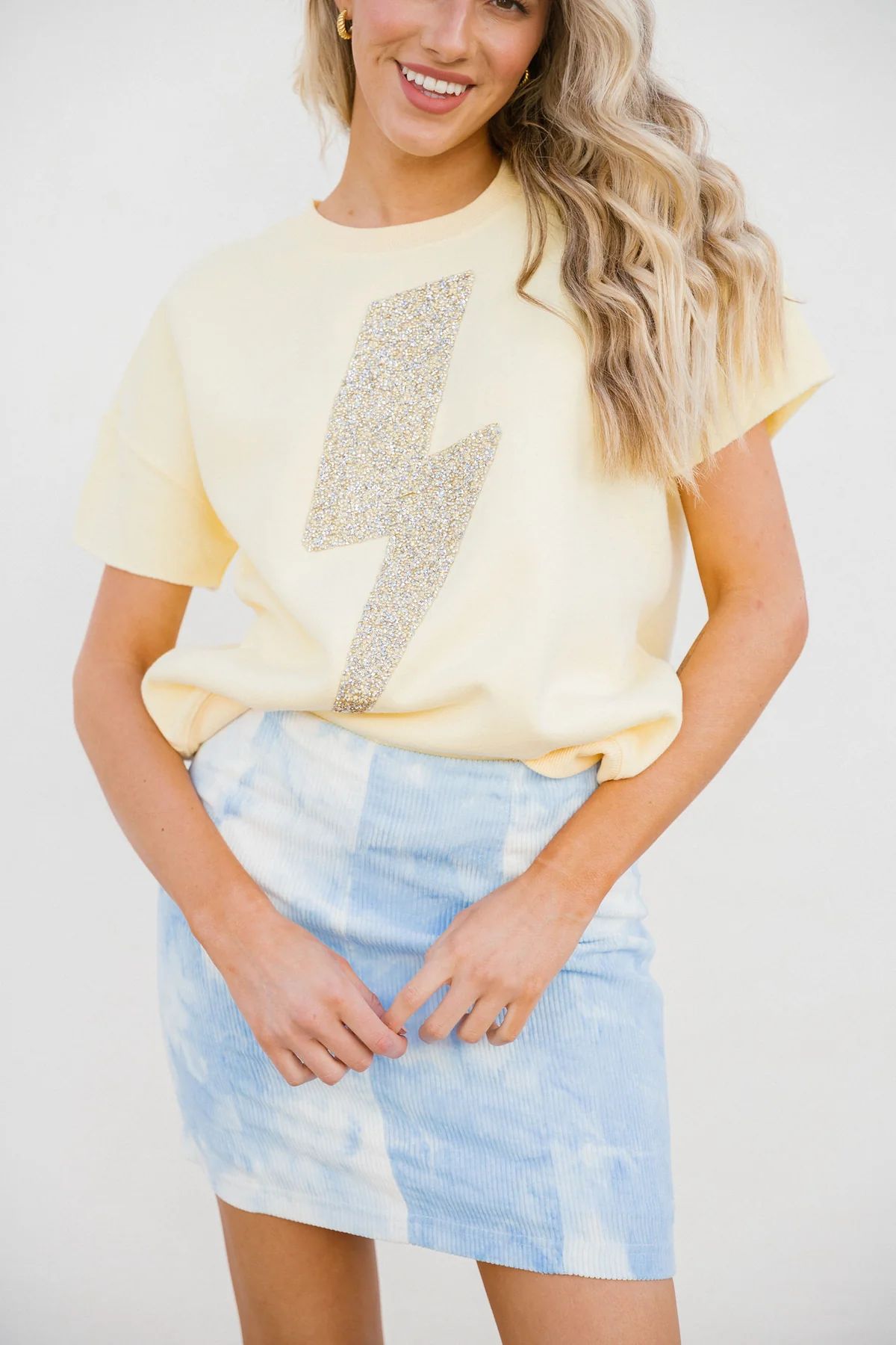 QUICKSILVER LIGHTNING YELLOW TEE | Judith March