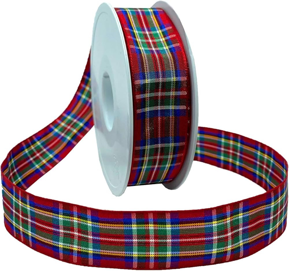Morex Ribbon Edinburgh Ribbon, 1 inch by 27 Yards, Royal Stewart, 97525/25-07 | Amazon (US)