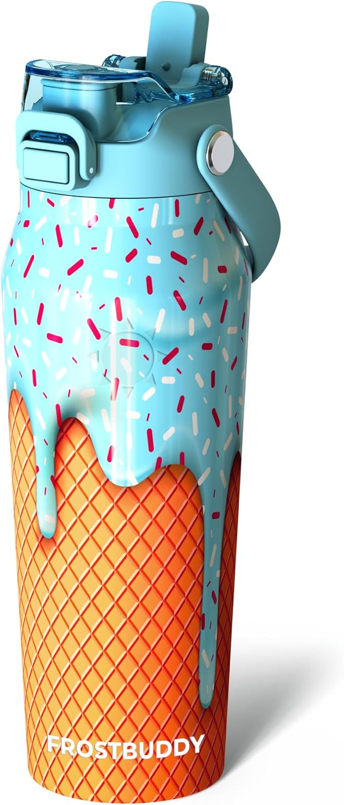 Frost Buddy 24oz Insulated Water Bottle - Straw & Chug Lid - Leak-Proof | Sip-or-chug dual lid | ... | Amazon (US)