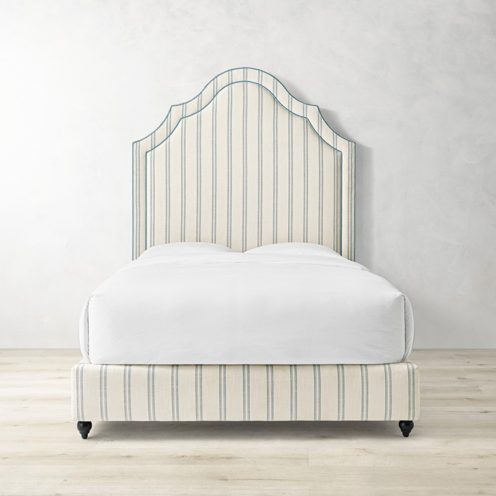 Portman Upholstered Bed &amp; Headboard with Welt | Williams-Sonoma