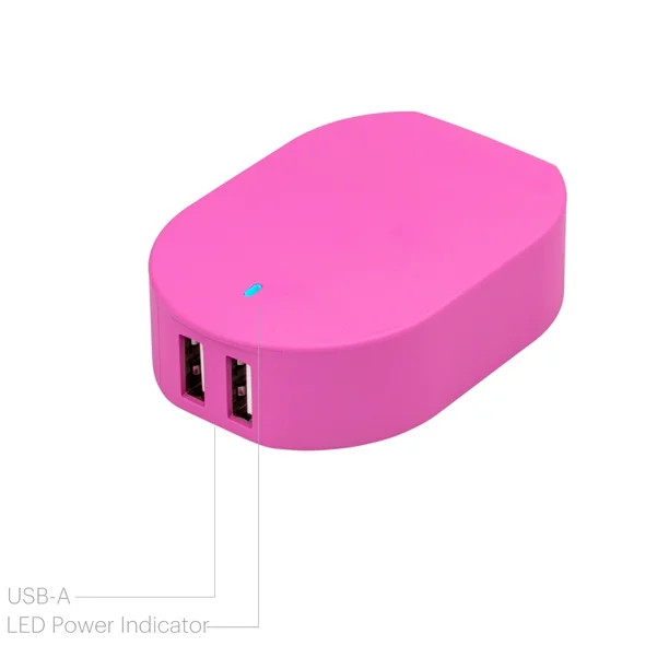 onn. 4.8A Dual-Port USB Wall Charger, Foldable Plug, Compatible for iPhone, iPad and Android Smar... | Walmart (US)