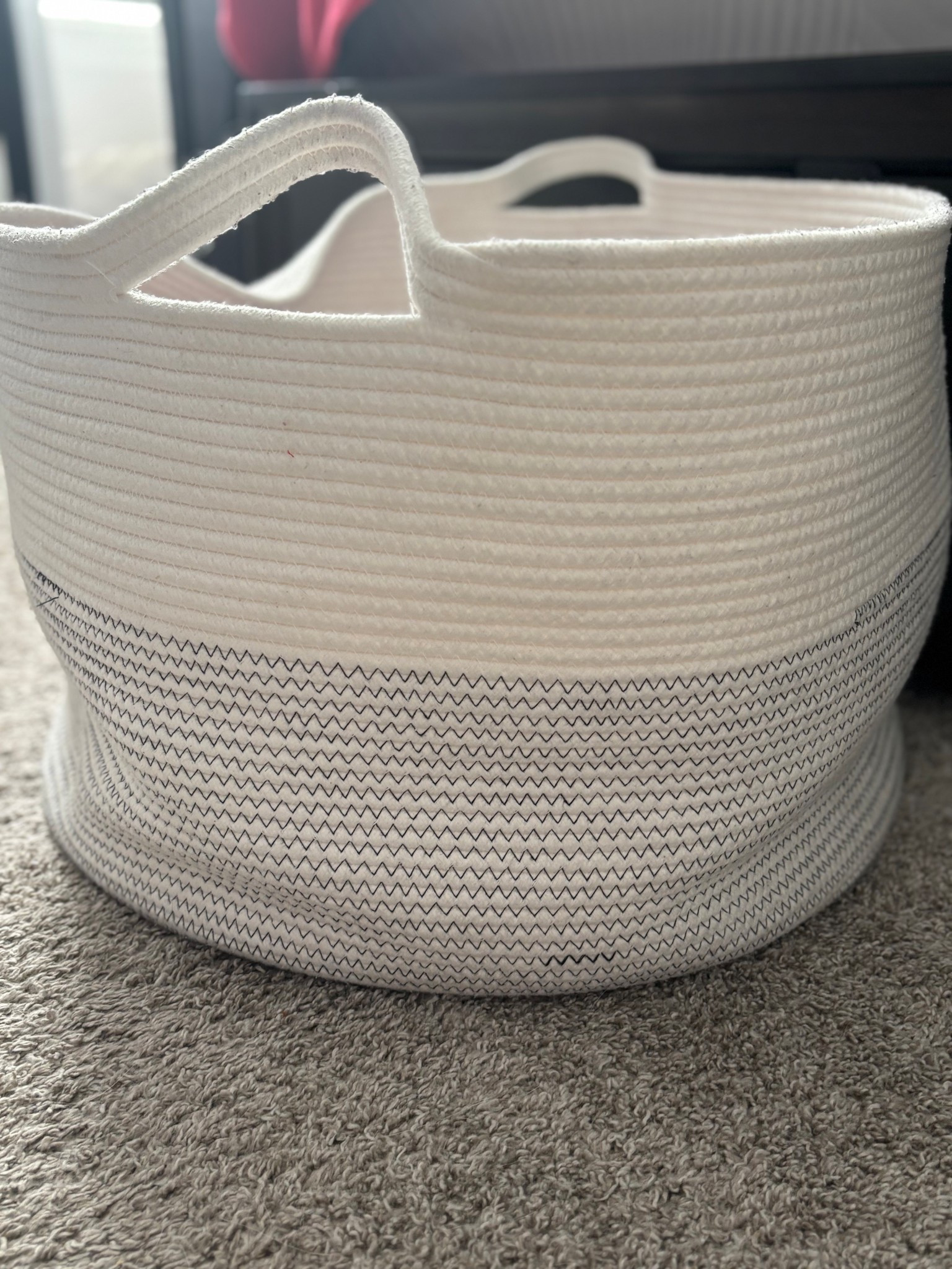 Large rope storage basket with handles 

#LTKdayinmylife #LTKGiftGuide #LTKHoliday