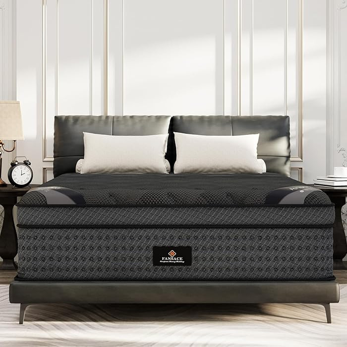 Queen Size Mattress, 12 Inch Deluxe Hybrid Queen Mattress in a Box, Medium Firm Mattresses With G... | Amazon (US)