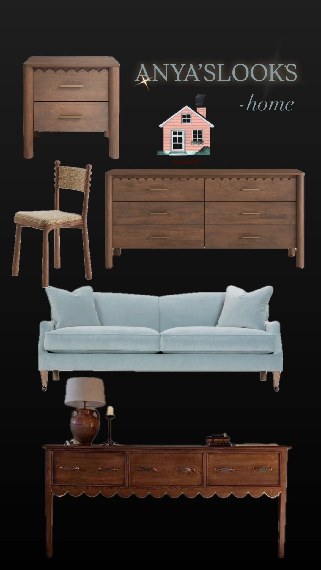 Curated pieces for a timeless, cozy home ✨ I love mixing warm wood tones, scalloped edges, and soft upholstery for a space that feels both classic and inviting. These finds are versatile staples that bring character and charm into any room. 

Scalloped furniture. Cozy home style. Timeless interiors. Classic design. Cottage chic. Neutral home decor. Designer-inspired furniture. Midlife home style.

#LTKFamily #LTKStyleTip #LTKHome