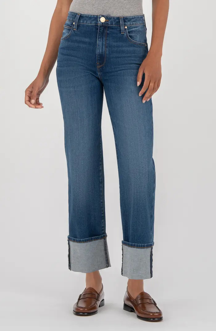 KUT from the Kloth Sienna High Waist Relaxed Straight Leg Jeans | Nordstrom | Nordstrom