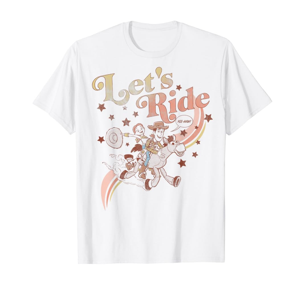 Disney Pixar Toy Story Jessie & Woody Let's Ride Gradient T-Shirt | Amazon (US)