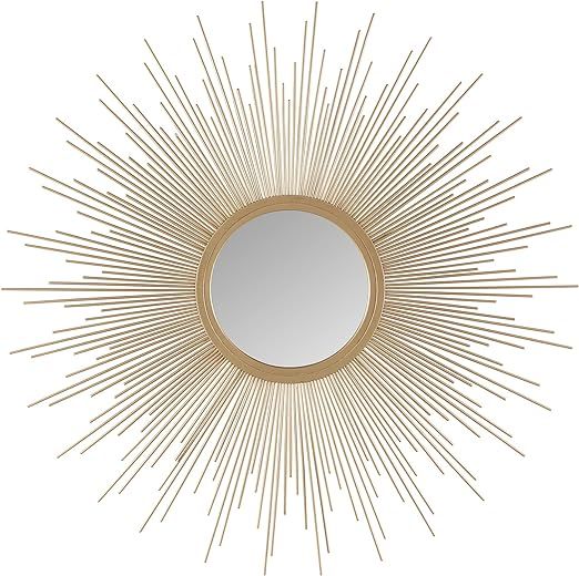 Madison Park Wall Décor Fiore Metal Sunburst Mirror for Living Room - Home Accent, Ready to Hang... | Amazon (US)