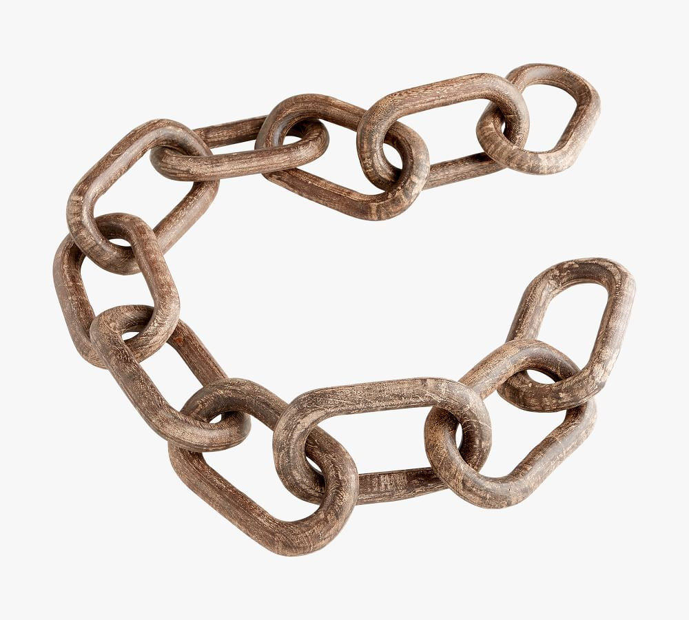 Oversized Recycled Wood Decorative Chain | Pottery Barn (US)