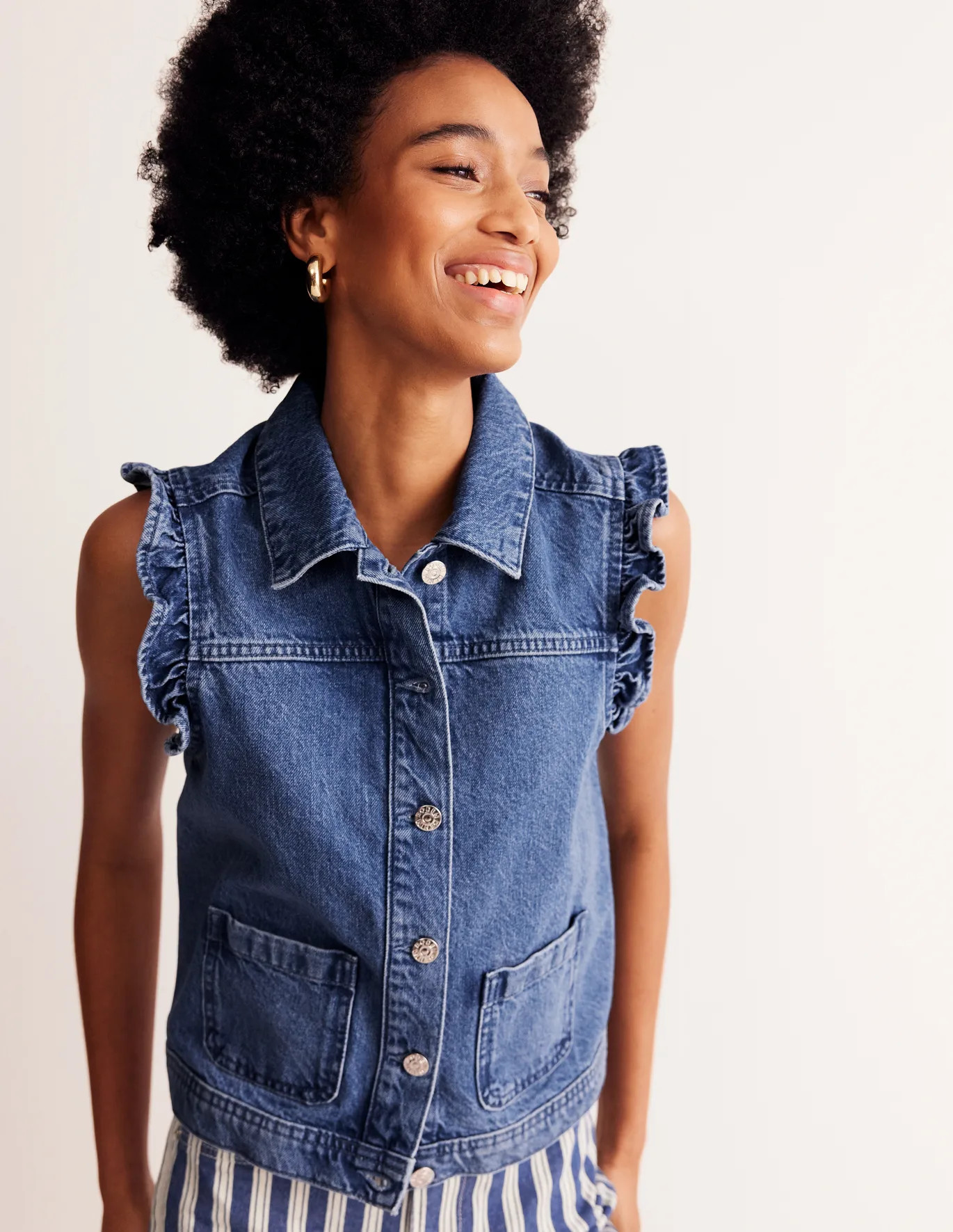 Denim Waistcoat | Boden (US)