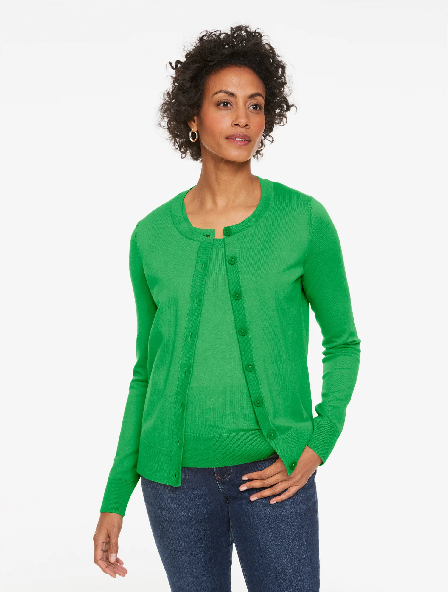 V-Neck Girlfriend Cardigan | Talbots