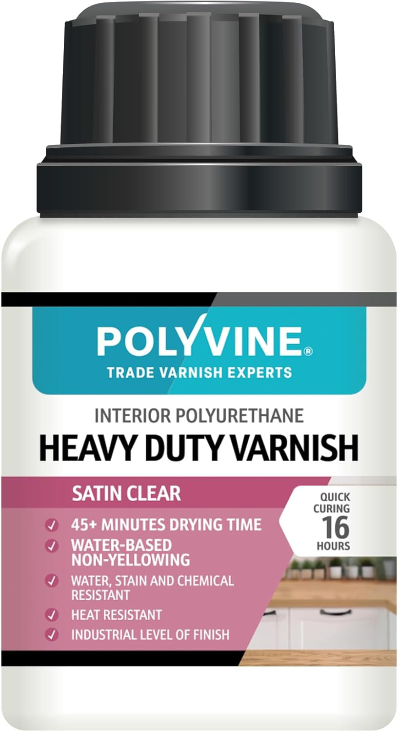 POLYVINE Heavy Duty Interior Wood Varnish Satin 100ml | Amazon (US)