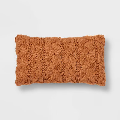 Chunky Cable Knit Throw Pillow - Threshold™ | Target