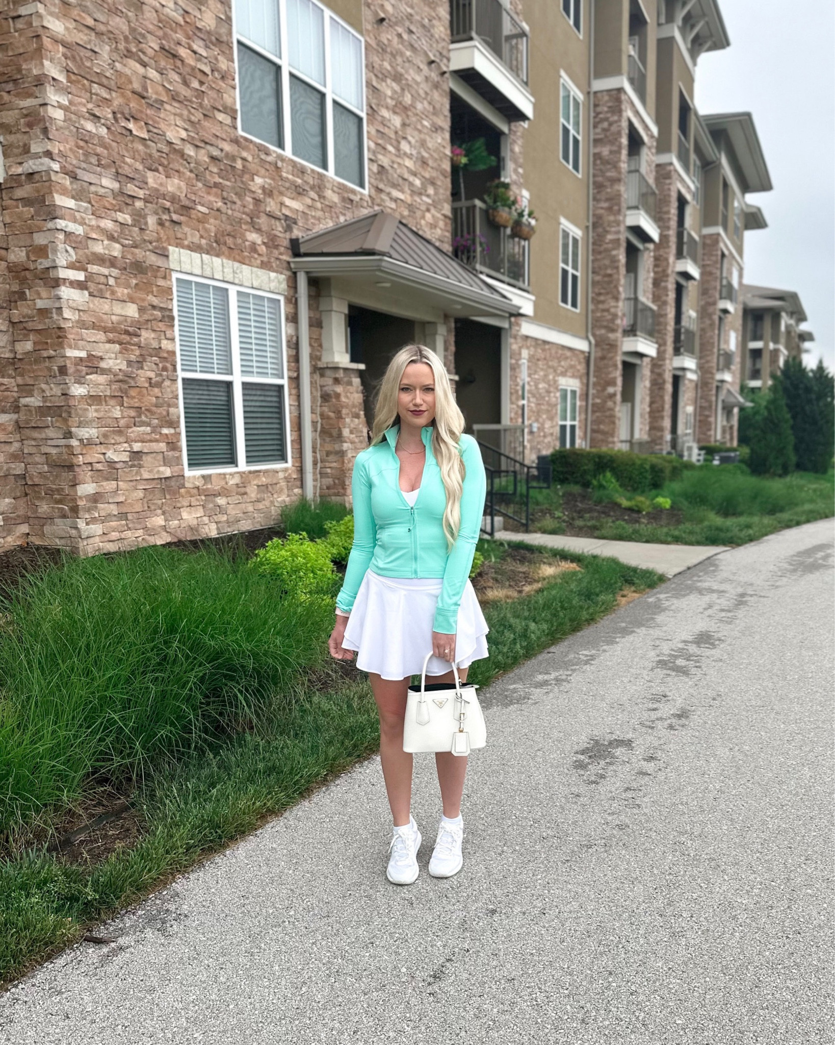 Jacket: Wild Mint, 6
Top: White, 8
Skirt: White, 4
Sneakers: White, 9.5

Athleisure | Activewear | Skort | Tennis Skirt | Golf

#LTKfit