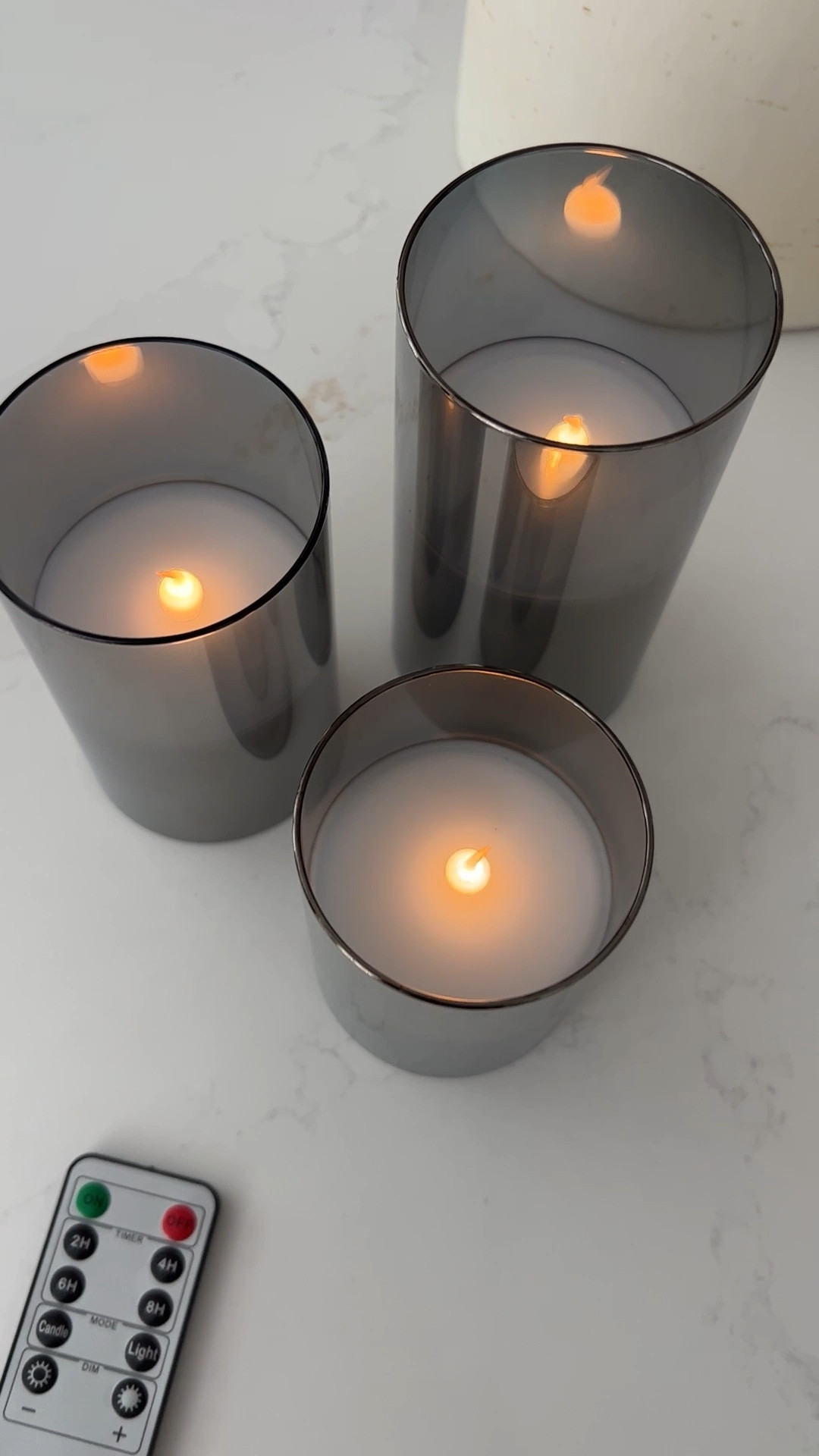 I love lighting that feels effortless.

A sleek LED candle set with a soft metallic finish — calm glow without the worry.

#LTKHome