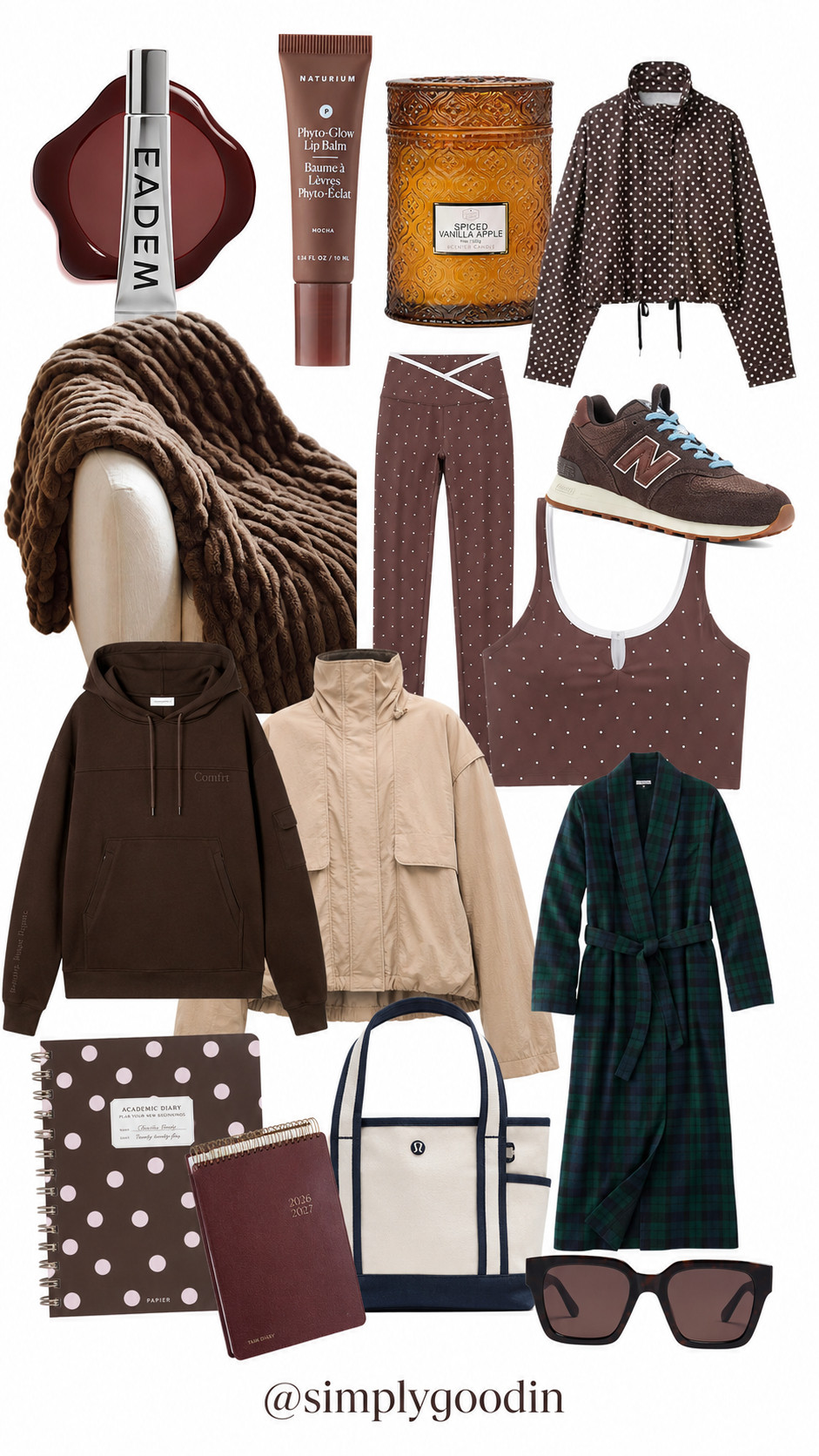 My fall favorites for women over 40: cozy throw blankets, autumn candles, neutral jackets, quarter-zip pullovers, New Balance sneakers, oversized sunglasses, cute planners, everyday skincare, lip balm, and simple pieces that work for real life 

 #LTKcanada #LTKfall #LTKfitness