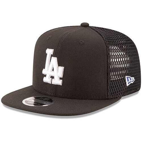 Los Angeles Dodgers New Era Mesh Fresh 9FIFTY Adjustable Hat - Black | Lids