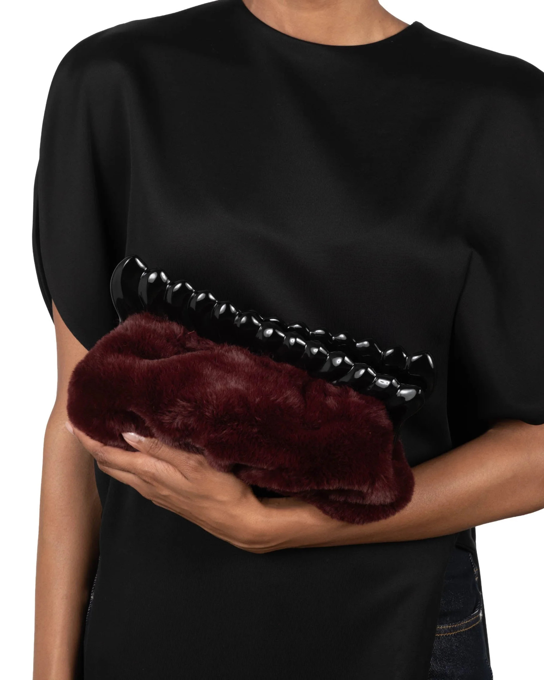 Merlot Pouf Clutch | Pillowy Purse | Dark Red Clutch Bag | Alexis Bittar