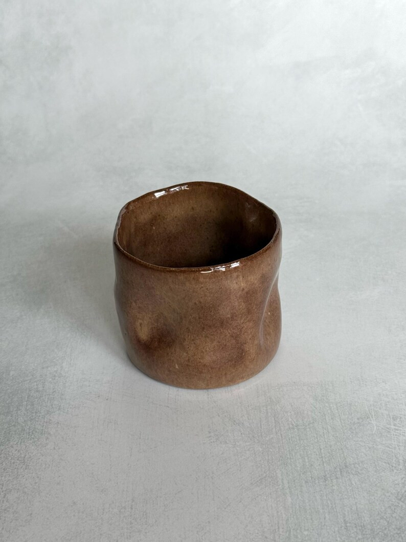 Crush Gloss Cup, Handmade Ceramic Cup With Gloss Finish, Unique 12 Oz Coffee Cup, 350ml Cup, Micr... | Etsy (US)