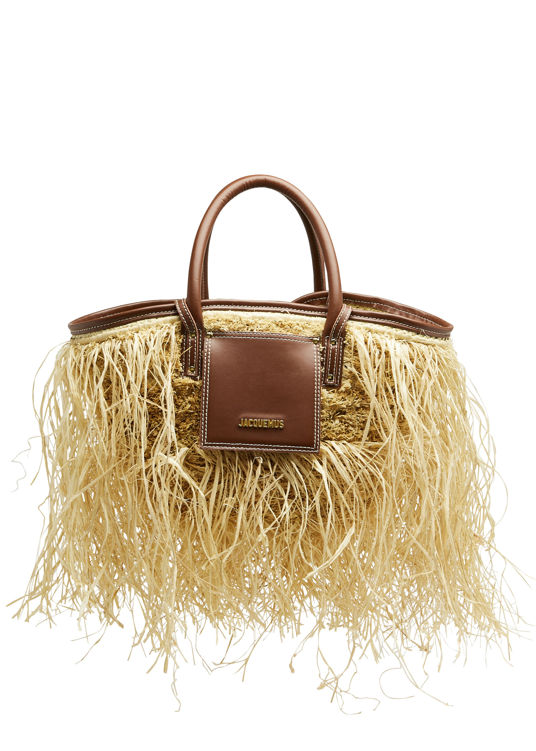 Le Panier Soli Raphia frayed raffia basket bag | Harvey Nichols