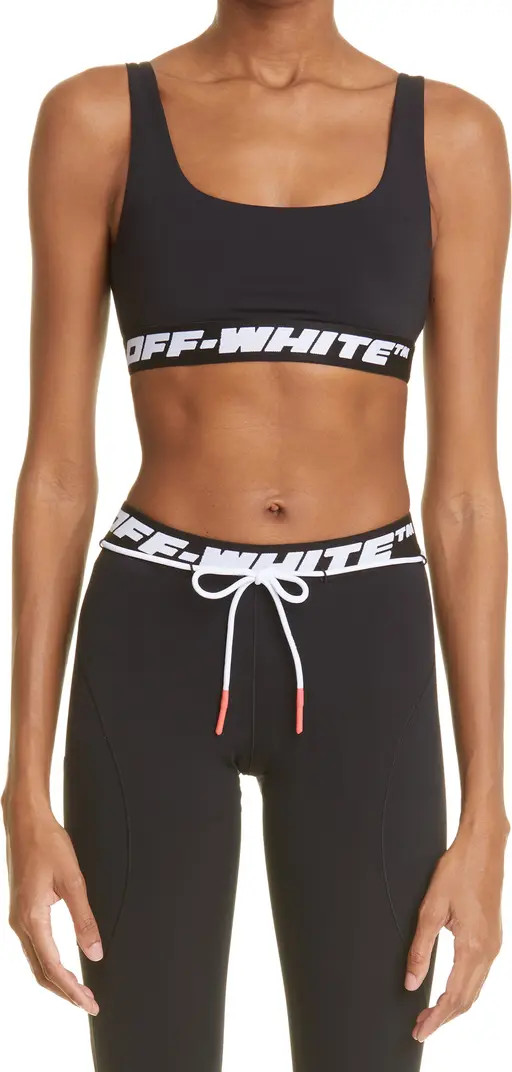 Off-White Athletic Logo Band Sports Bra | Nordstrom | Nordstrom