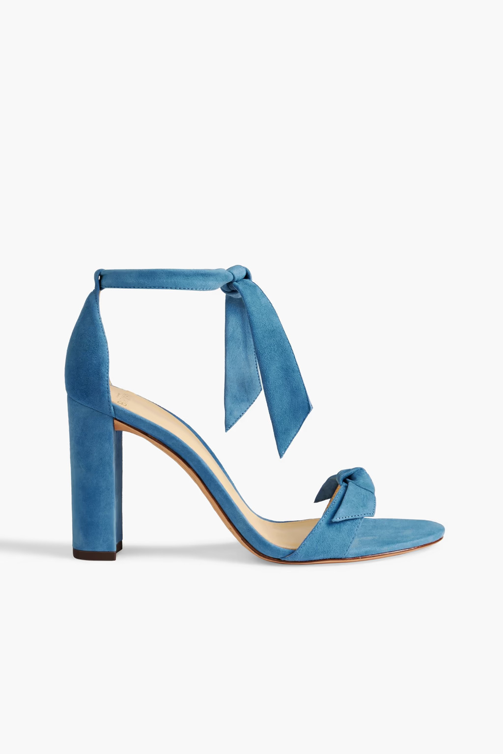Clarita Bloc 90 bow-embellished suede sandals | The Outnet (UK and Europe)