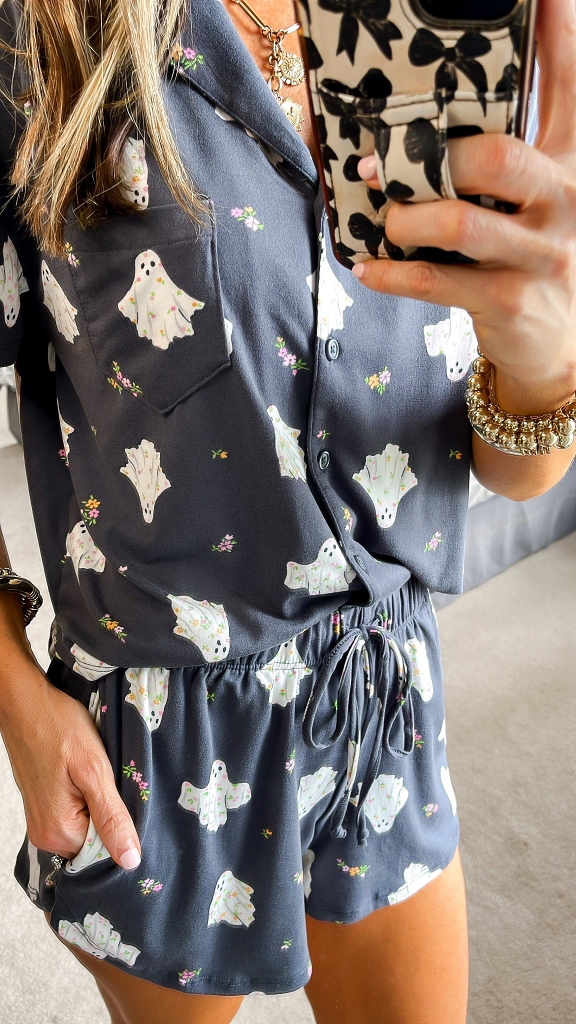 The most adorable new Halloween pjs! Such a soft material 🧈 pockets! Wearing xs

#LTKdayinmylife #LTKgrwm #LTKSeasonal