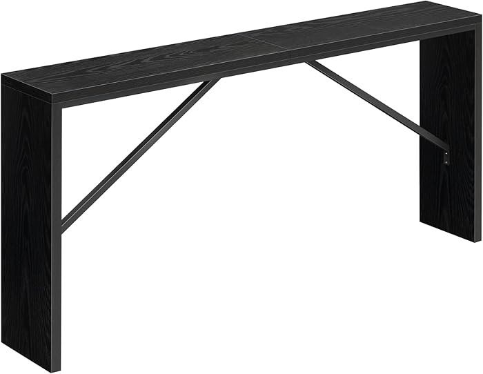 Console Table 62.2" Long Black Angled Metal Frame CTHB15801 | Amazon (US)