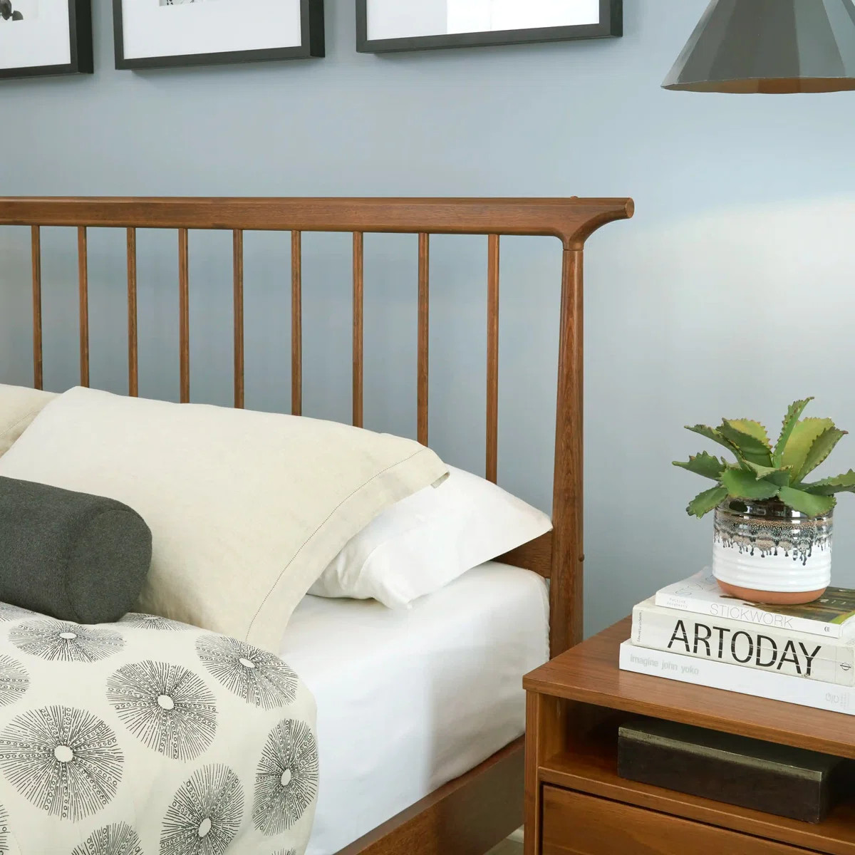 Grain Wood Furniture Mid Century Solid Wood Spindle Bed & Reviews | Wayfair | Wayfair North America