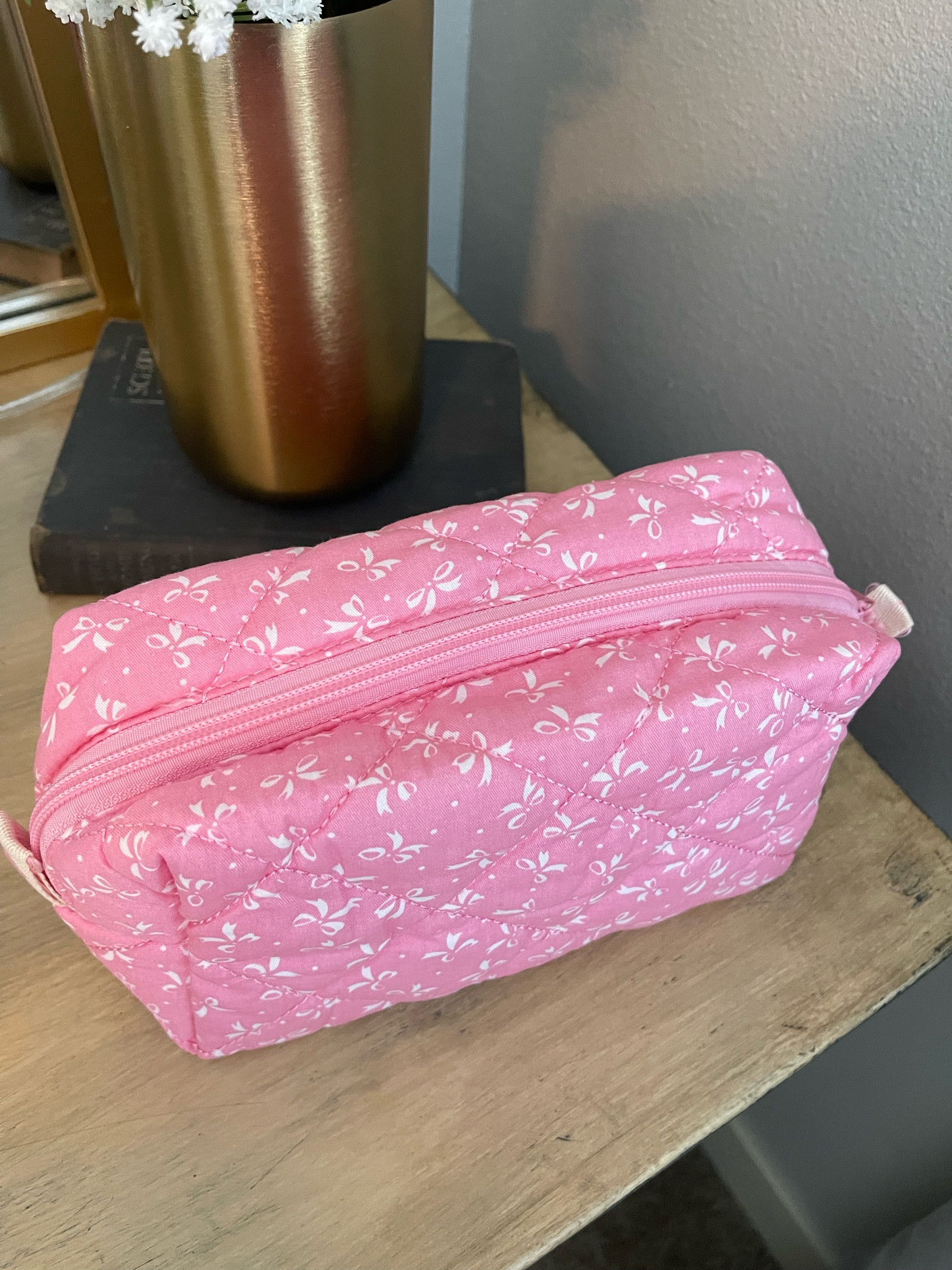 Pink bow zippered pouch. Baby products! 

#LTKBaby #LTKBump