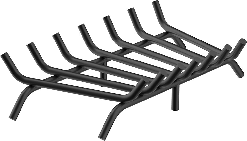iPEGTOP Fireplace Grate 27 inch Heavy Duty Solid Steel Fireplace Wood Log Holder Burning Rack for... | Amazon (US)