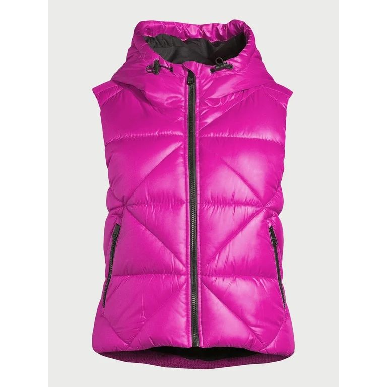 Love & Sports Women's Puffer Vest with Hood, Sizes XS-XXXL - Walmart.com | Walmart (US)