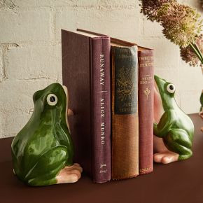 Ribbit Means I Love You Bookends (Set of 2) | West Elm (US)