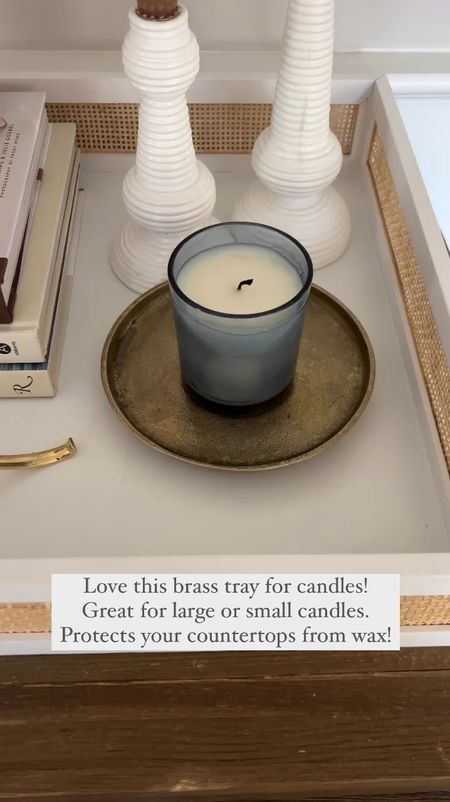 Brass candle tray, Target decor