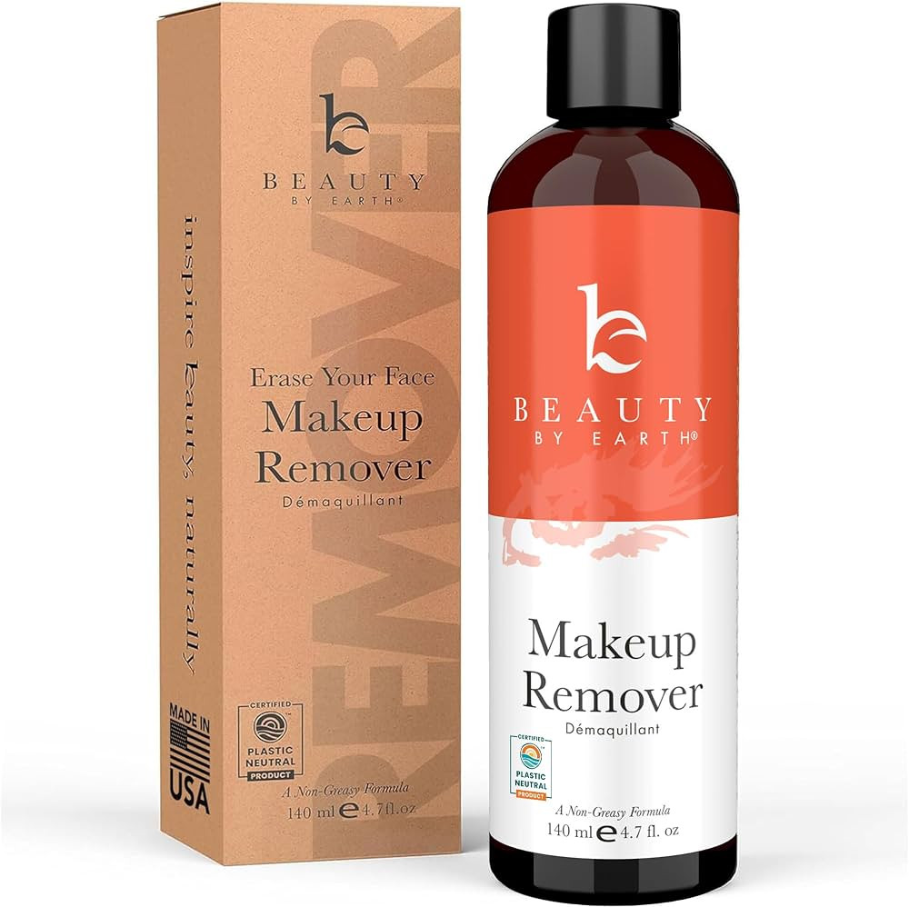Makeup Remover - USA Made with Natural & Organic Ingredients Face and Eye Make Up Remover, Use wi... | Amazon (US)