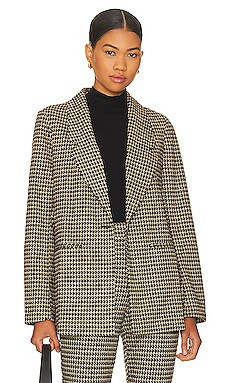 Sanctuary City Blazer in Vanilla Mini Houndstooth from Revolve.com | Revolve Clothing (Global)