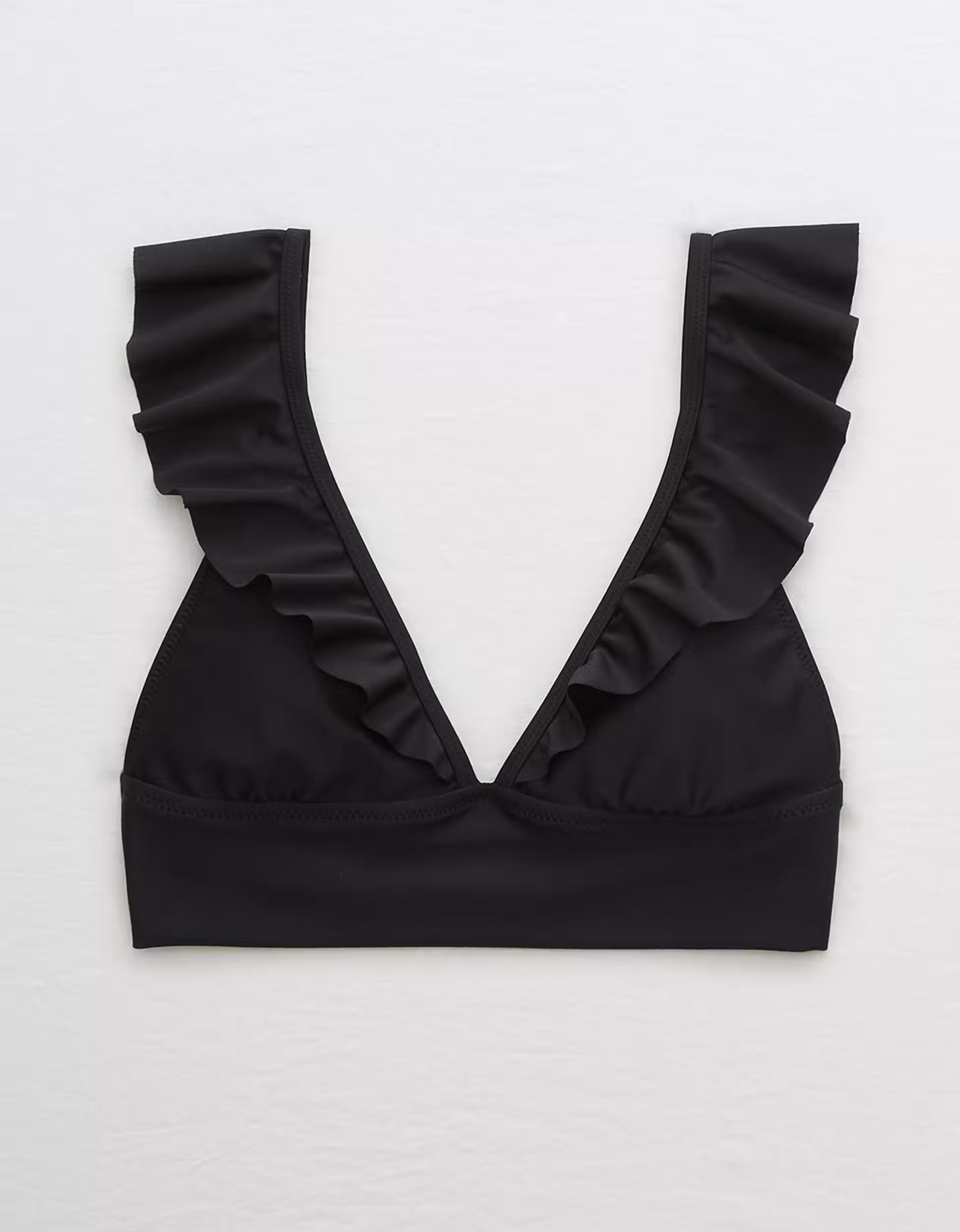Aerie Ruffle Longline Bikini Top | American Eagle Outfitters (US & CA)