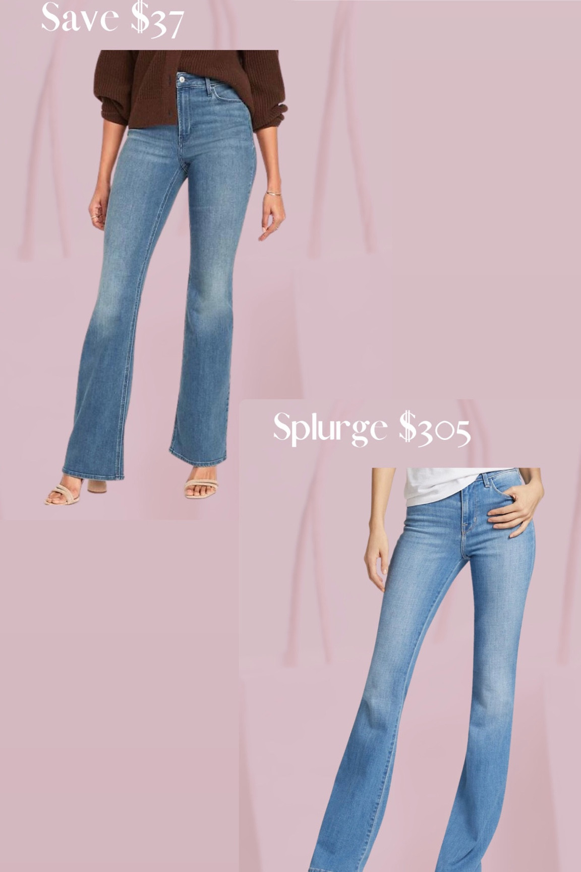 Save or splurge! Flared jeans 😍