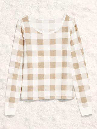 Scoop-Neck Waffle Pajama Top for Women | Old Navy (US)