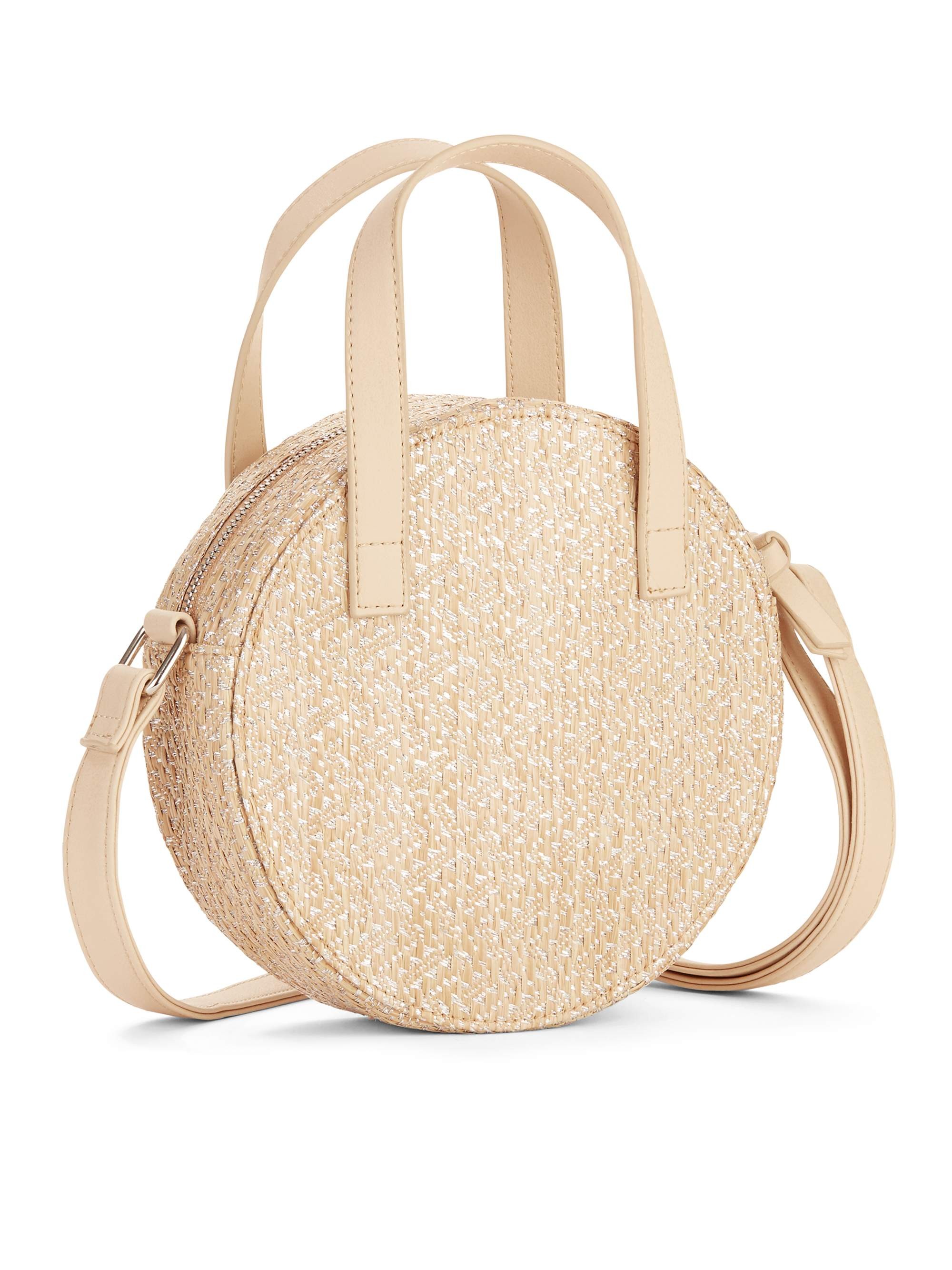 No Boundaries Straw Circle Crossbody | Walmart (US)