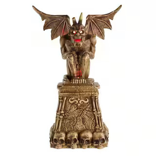 5.5 ft. Grave & Bones LED Gargoyle H13 | The Home Depot