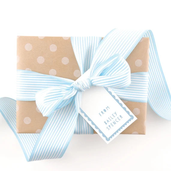 Monogrammed Gift Tags  Personalized Gift Tags  Custom Tags  | Etsy | Etsy (US)