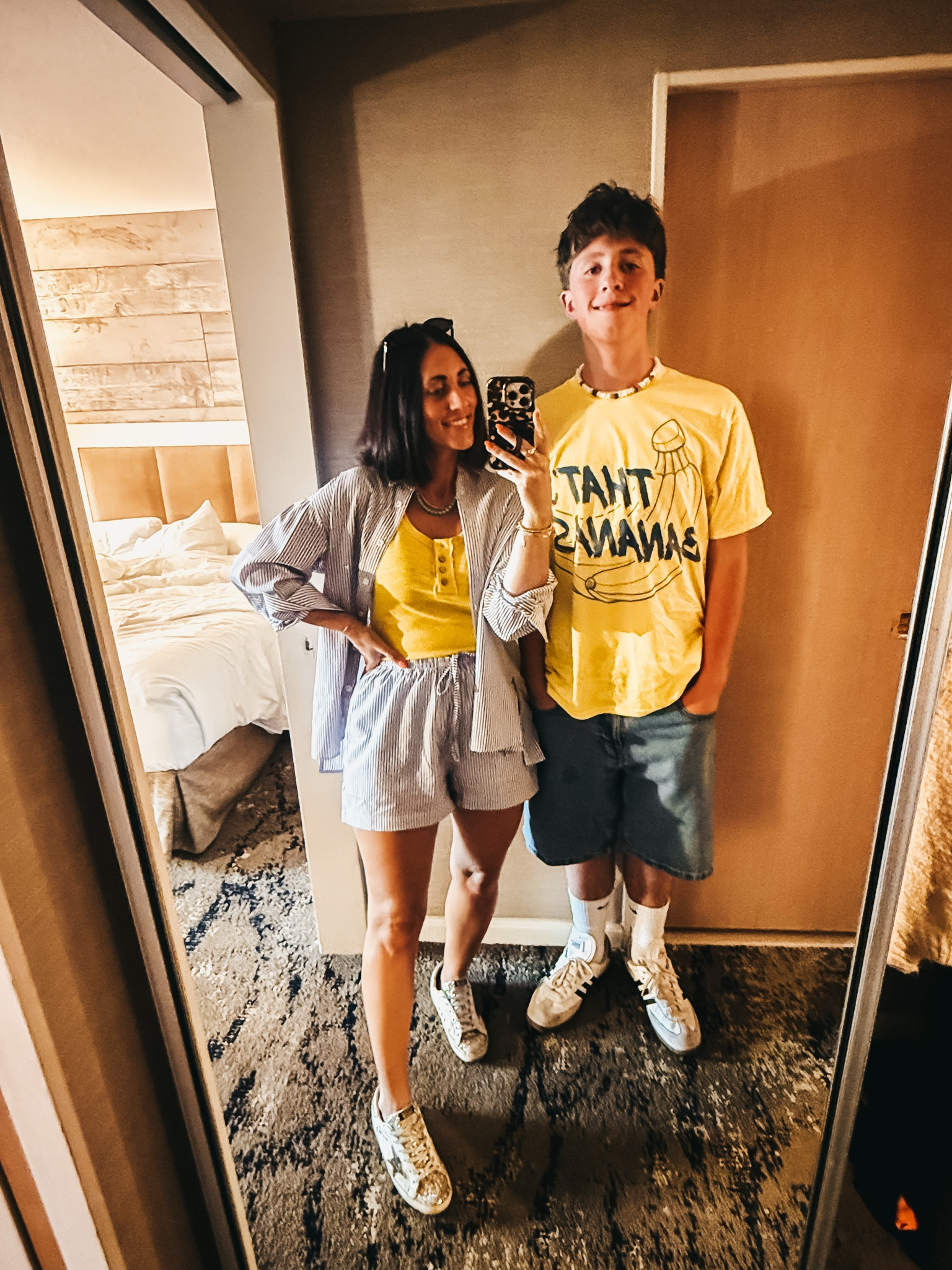 Savannah bananas game fit check 🍌⚾️💙

What we wore to the Savannah bananas game @ Petco park in San Diego 

• striped set - size small 
• tank - size small
• bananas tee - mens size large  

#LTKOver40 #LTKKids #LTKmomlife