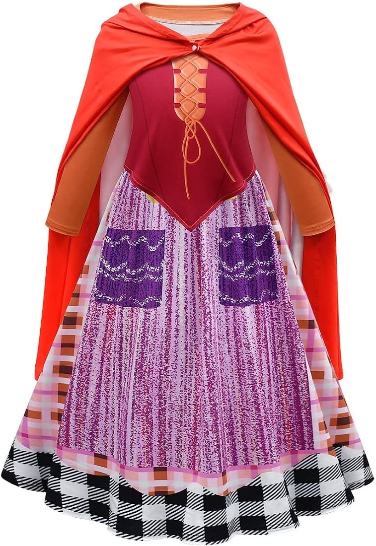 Sanderson Sisters Costume Kids Girl Halloween Dress up Hocus Pocus Costumes | Amazon (US)